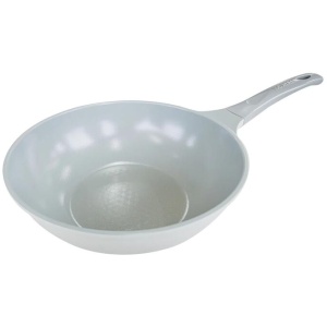 KOMAN Shinewon Vinch IH Wok Wokpan 28cm Non-stick Induction Ceramic GREY