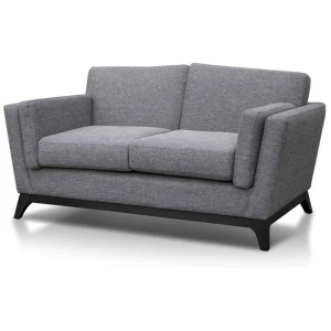 Karla 2 Seater Fabric Sofa - Graphite Grey by Interior Secrets - AfterPay Available