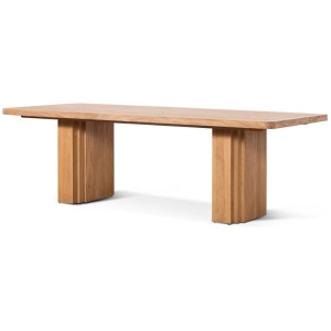 Kathleen 2.4m Elm Dining Table - Natural by Interior Secrets - AfterPay Available