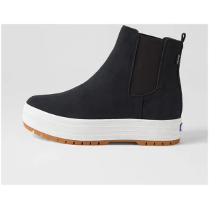 Keds Chelsea Lug Ke Black Suede Black Boots Womens Shoes Casual Ankle Boots
