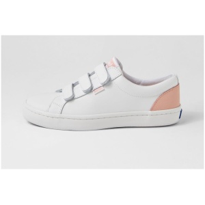 Keds Tiebreak Ke White Blossom Leather White Blossom Sneakers Womens Shoes Casual Casual Sneakers