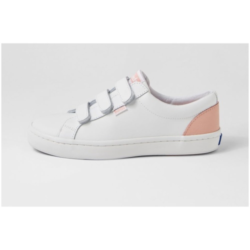 Keds Tiebreak Ke White Blossom Leather White Blossom Sneakers Womens Shoes Casual Casual Sneakers