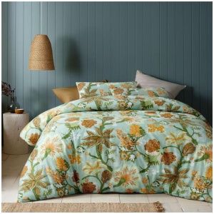 Kienze Washed Cotton Printed Quilt Cover Set by Accessorize King