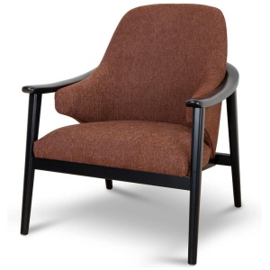 Kiki Fabric Armchair - Gingerbread Brown by Interior Secrets - AfterPay Available