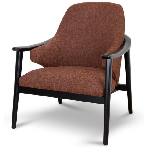 Kiki Fabric Armchair - Gingerbread Brown by Interior Secrets - AfterPay Available