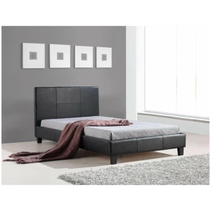 King Single PU Leather Bed Frame Black