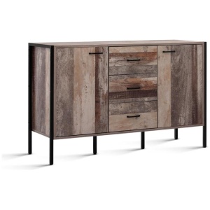 Kings Buffet Sideboard Storage Cabinet Industrial Rustic Wooden