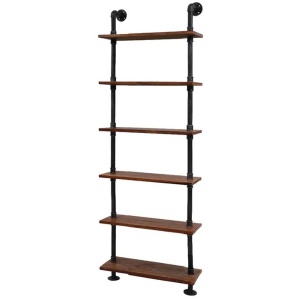 Kings Rustic Wall Shelves Display Bookshelf Industrial DIY Pipe Shelf Brackets