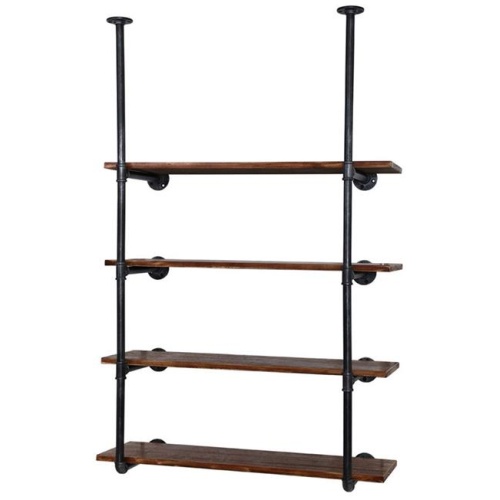 Kings Wall Display Shelves Industrial Bookshelf DIY Pipe Shelf Rustic Brackets
