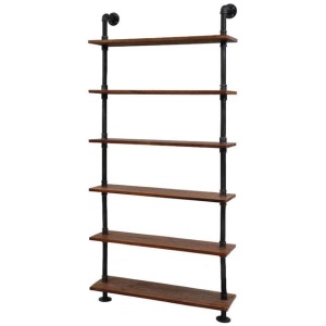 Kings Wall Shelves Display Bookshelf Rustic Vintage DIY Pipe Shelf Brackets