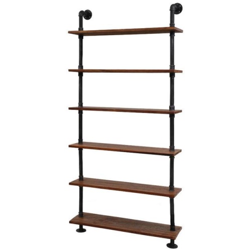 Kings Wall Shelves Display Bookshelf Rustic Vintage DIY Pipe Shelf Brackets