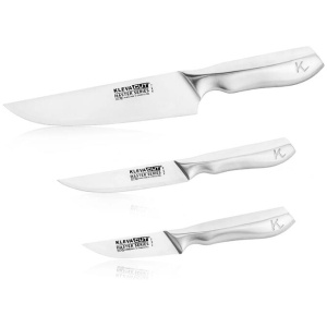 KlevaCut® Master Series New 3pc Knife Set - Chef, Utility + Paring Knives