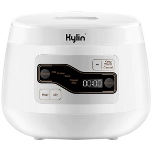Kylin Electric Multi-Function 4 Cups Ceramic Pot Rice Cooker 2L White AU-K1020