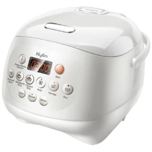 Kylin Electric No Coating Non-stick Healthy Ceramic Rice Cooker in 6 Cups 3L - White