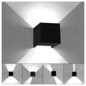 LED Wall Light Cube 12W Waterproof Outdoor Indoor Lighting Fixtures Cool