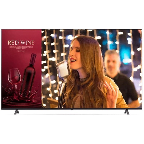 LG 86" 4K UHD LED 330Nits Commercial Display , 16/7 Operation, Inbuild TV Tunner, LG easy Content Management
