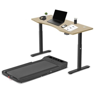 LSG Nimbus Walking Pad Treadmill + ErgoDesk Automatic Standing Desk 1500mm (Oak)