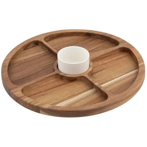 Ladelle Gather Round Sectional Platter With Bowl