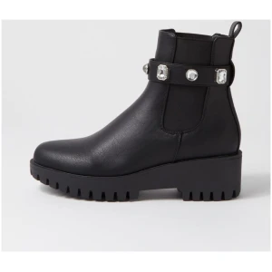 Laguna Quays Diamond Lq Black Smooth Black Boots Womens Shoes Casual Ankle Boots