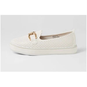 Laguna Quays Narda Lq White Smooth White Shoes Womens Shoes Casual Flat Shoes