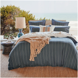 Lancaster Reversible Striped Quilt Cover - King