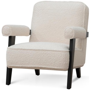 Latasha Armchair - Ivory White Sherpa by Interior Secrets - AfterPay Available