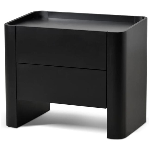 Latonya Bedside Table - Matte Black by Interior Secrets - AfterPay Available