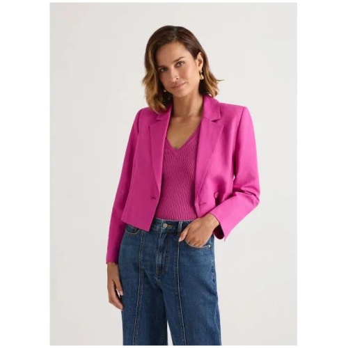 Lennie Linen Blend Crop Jacket