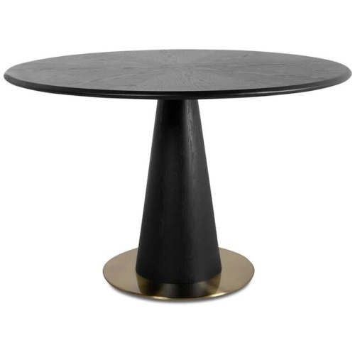Leonardo 1.2m Round Dining Table - Full Black by Interior Secrets - AfterPay Available