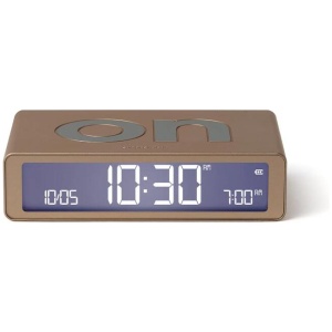 Lexon Flip Classic Reversible Alarm Clock - Gold