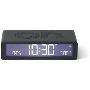 Lexon Flip Classic Reversible Alarm Clock - Grey