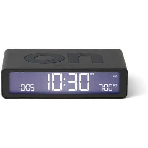 Lexon Flip Classic Reversible Alarm Clock - Grey