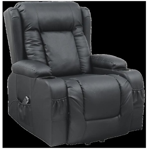 Lift Heated Leather Recliner Electric Massage Chair with USB port