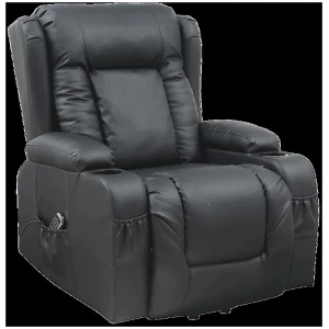 Lift Heated Leather Recliner Electric Massage Chair with USB port