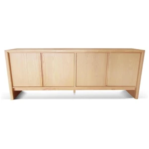Linden 2.1m Travertine Top Sideboard Unit - Creme Ash by Interior Secrets - AfterPay Available
