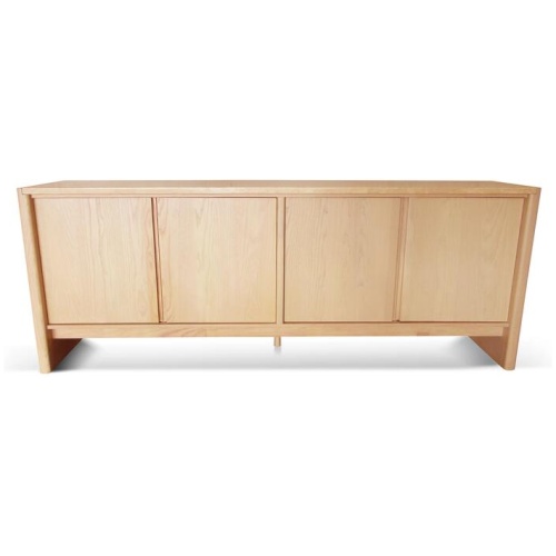 Linden 2.1m Travertine Top Sideboard Unit - Creme Ash by Interior Secrets - AfterPay Available