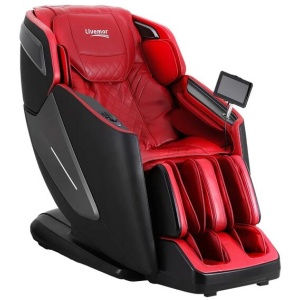 Livemor 4D Massage Chair Electric Recliner Home Massager Red