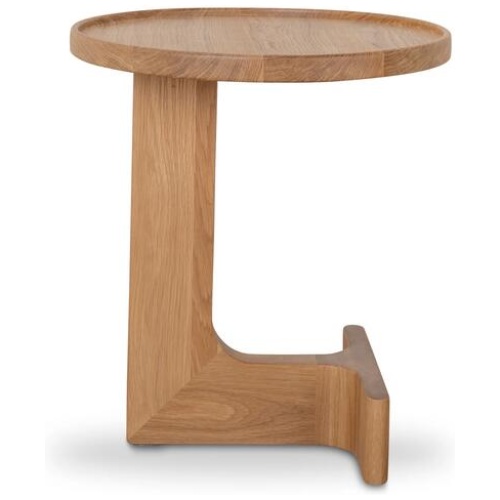 Lockyer 45cm Round Side Table - Natural Oak by Interior Secrets - AfterPay Available
