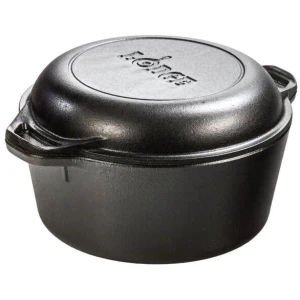Lodge Logic Cast Iron Double Dutch Oven 4.7L