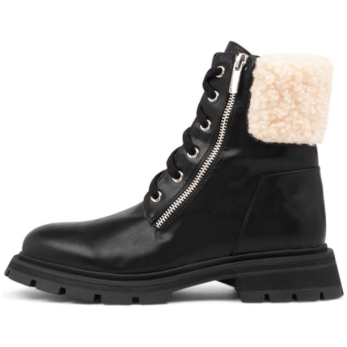 Los Cabos Chenie Lc Black Smooth Black Boots Womens Shoes Casual Ankle Boots
