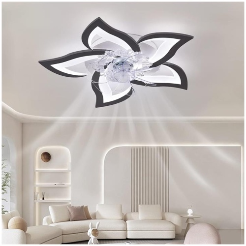 Low Ceiling Light Fan, Low Profile, 6 Wind Speed, 3 Colors (69 cm)