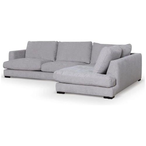 Lucinda 4 Seater Fabric Right Chaise Sofa - Oyster Beige by Interior Secrets - AfterPay Available