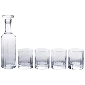 Luigi Bormioli Bach Decanter & Double Old Fashion Glass 5 Piece Set