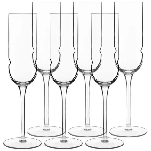 Luigi Bormioli Grandioso Set of 6 Champagne Glasses 210ml