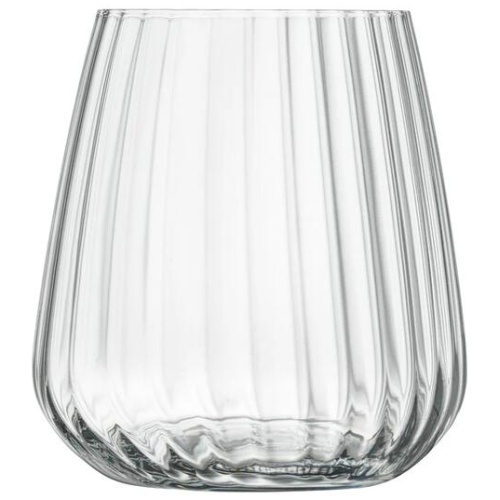 Luigi Bormioli Optica Set of 4 Small Stemless Glasses 450ml