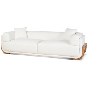 Luxe 3 Seater Sofa - White by Interior Secrets - AfterPay Available