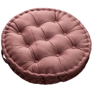 Luxury Round Pouf Tatami Cushion Meditation Floor Mat with Handle