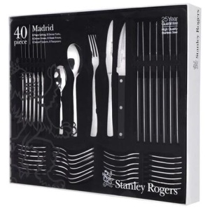 Madrid 40 Piece Cutlery Set Size 5X39X44cm by Stanley Rogers