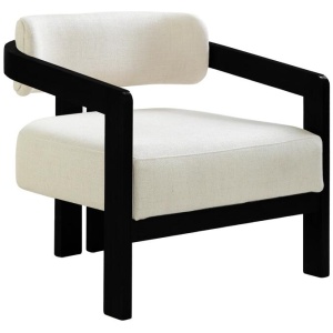 Malene Black Armchair - Linen by Interior Secrets - AfterPay Available