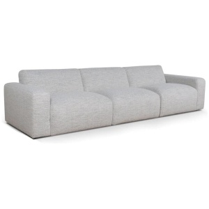 Manuela 4 Seater Fabric Sofa - Fog Grey by Interior Secrets - AfterPay Available